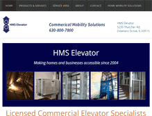 Tablet Screenshot of hmselevator.com